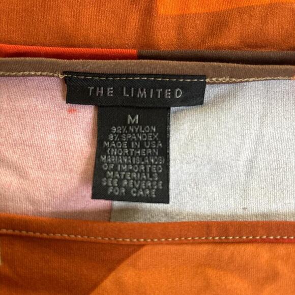 VINTAGE 2000'S LIMITED RETRO GRAPHIC COLORBLOCK STRETCHY TANK TOP MEDIUM EUC. - Picture 5 of 5